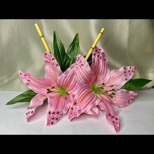 Handmade lily hair flowers